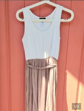 Comfy T-shirt Dress By Mark In Cream And Brown